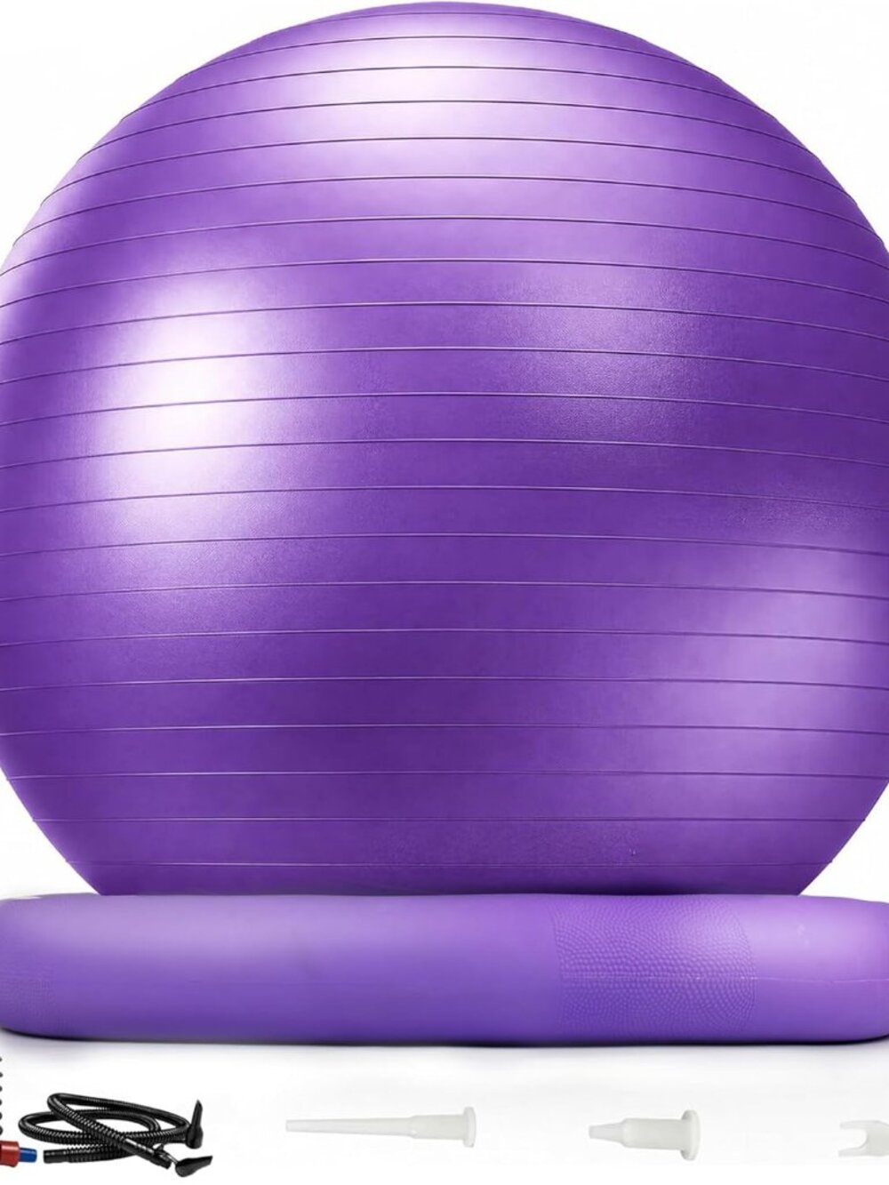 Anti-Burst Pregnancy Yoga Ball with Base, BPA-Free Birthing Ball - A1